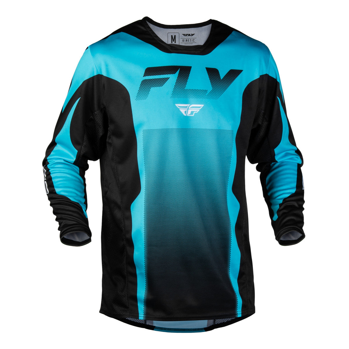 Maillot cross Fly Racing Kinetic Fade 2027 Bleu Noir Blanc