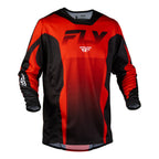 Maillot cross Fly Racing Kinetic Fade 2027 Rouge Noir Blanc