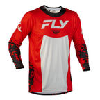 Maillot cross Fly Racing Lite Flake 2027 Rouge Gris Noir
