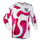 Maillot cross Fly Racing Lite Vibe 2027 Blanc Rose Bleu