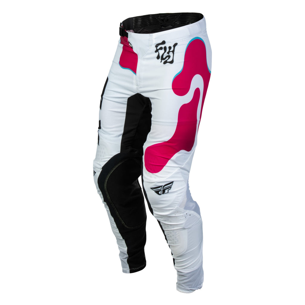 Pantalon cross Fly Racing Lite Vibe 2027 Blanc Rose Bleu