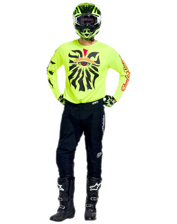 Maillot Troy Lee Designs GP Pro Cyclops Jaune Fluo 2026 motocross cross enduro