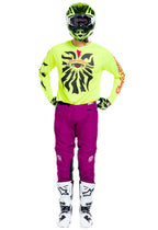Tenue Troy Lee Designs GP Pro Cyclops Jaune Fluo Violet 2026 motocross cross enduro
