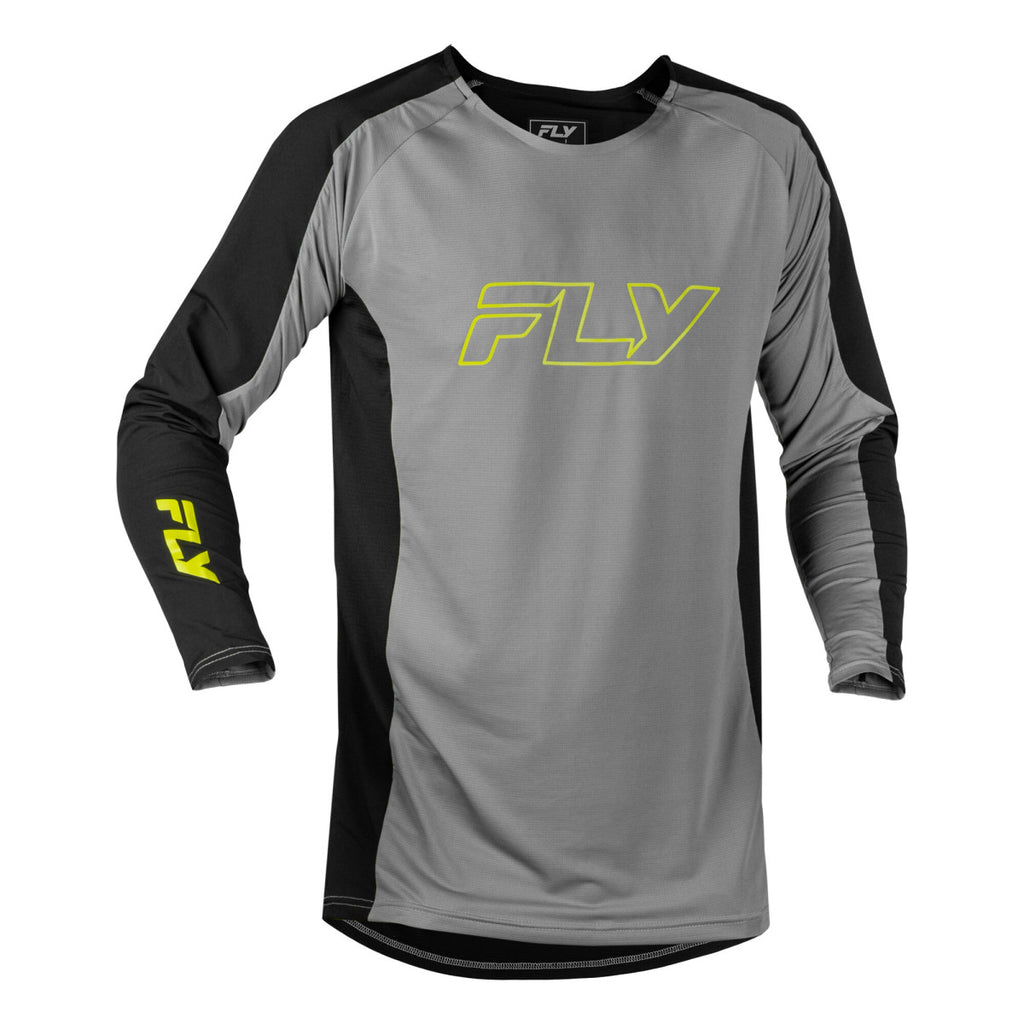 Maillot enduro Fly Racing Patrol Elite 2027 Gris Noir Jaune fluo