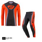 Tenue motocross Kenny Performance 2027 orange : ensemble maillot et pantalon cross enduro