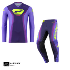 Tenue complète cross enduro Kenny Performance 2027 violette, maillot et pantalon assortis