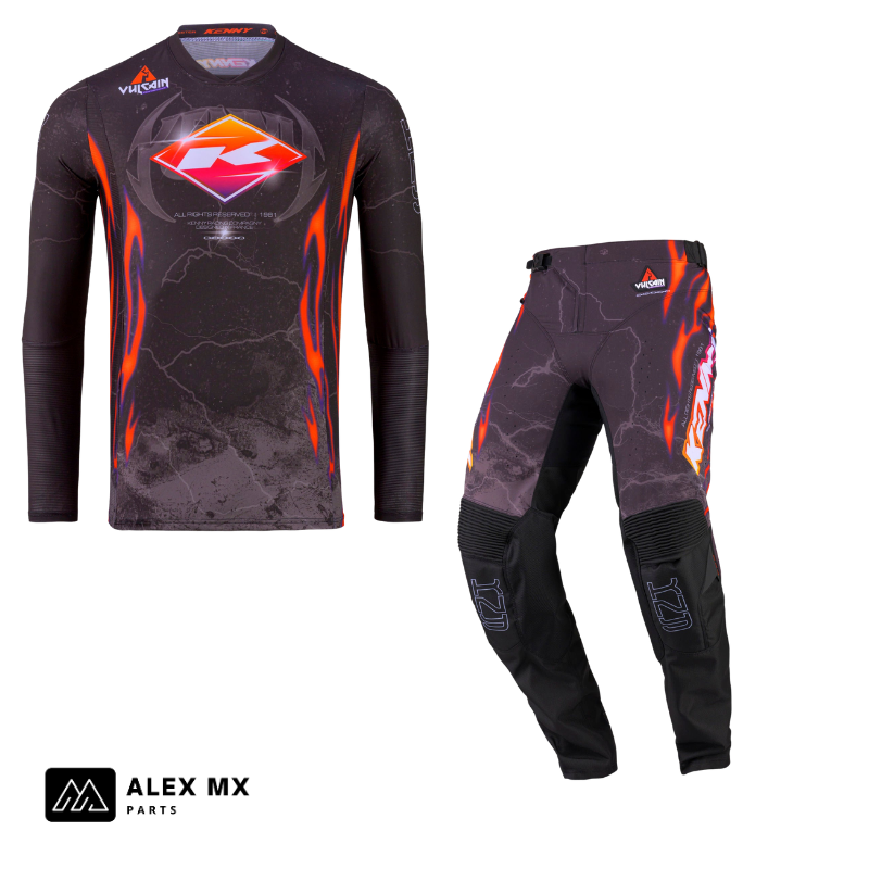 Tenue complète cross Kenny Performance 2027 Vulcain, maillot et pantalon motocross enduro homme