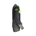 Maillot Acerbis MX Track 2.0 noir et jaune fluo, vue de côté