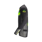 Détail du col du maillot Acerbis MX Track 2.0 noir et jaune fluo