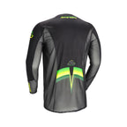 Maillot Acerbis MX Track 2.0 noir et jaune fluo, vue de dos