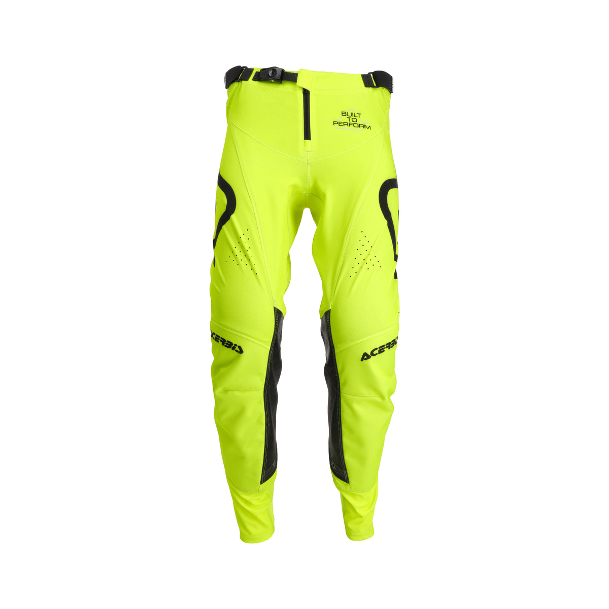 Pantalon Acerbis MX Track 2.0 jaune fluo, vue de dos