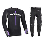 Tenue Acerbis MX Track 2.0 violet et blanc : maillot et pantalon