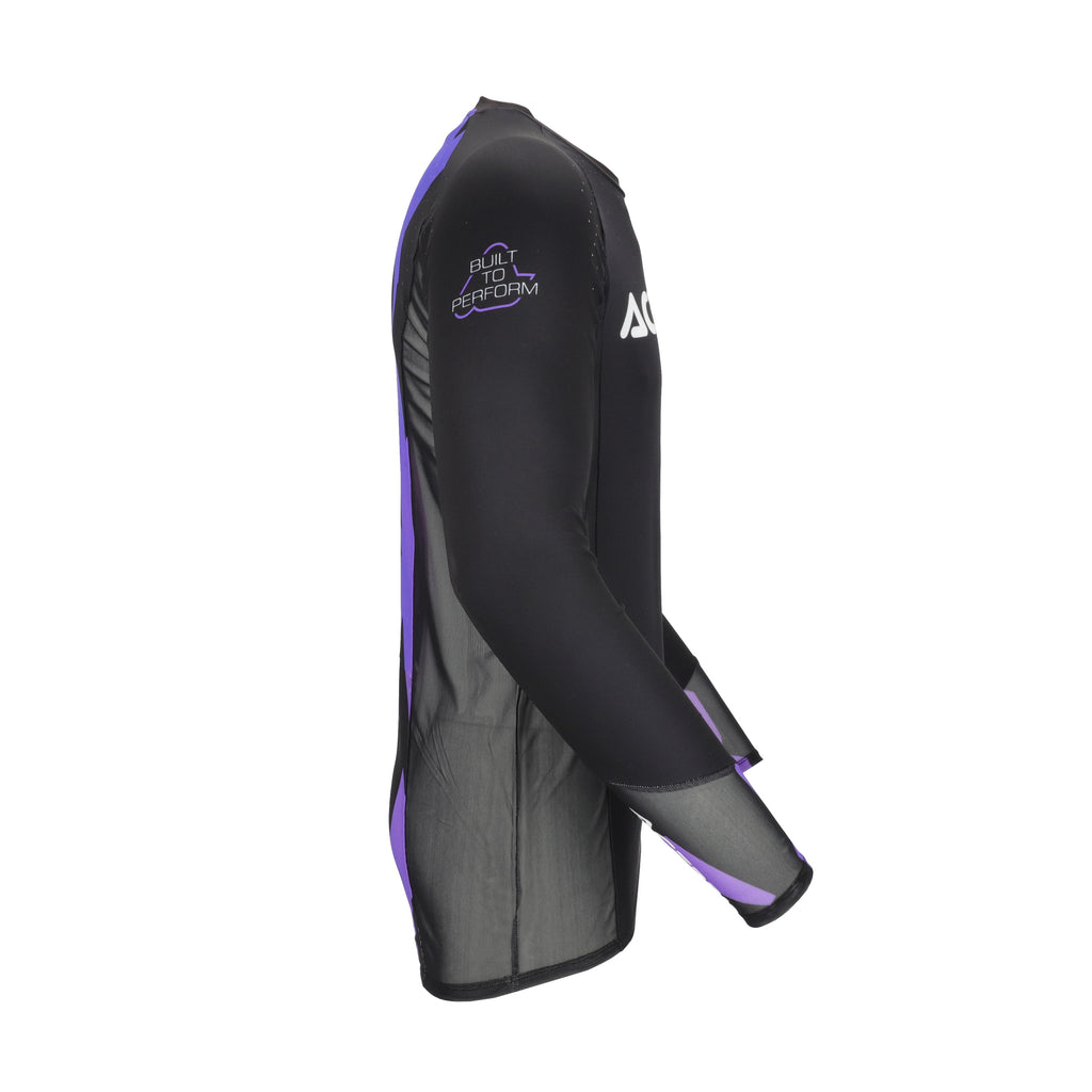 Maillot Acerbis MX Track 2.0 violet et blanc, vue de côté