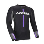 Maillot Acerbis MX Track 2.0 violet et blanc, vue de face