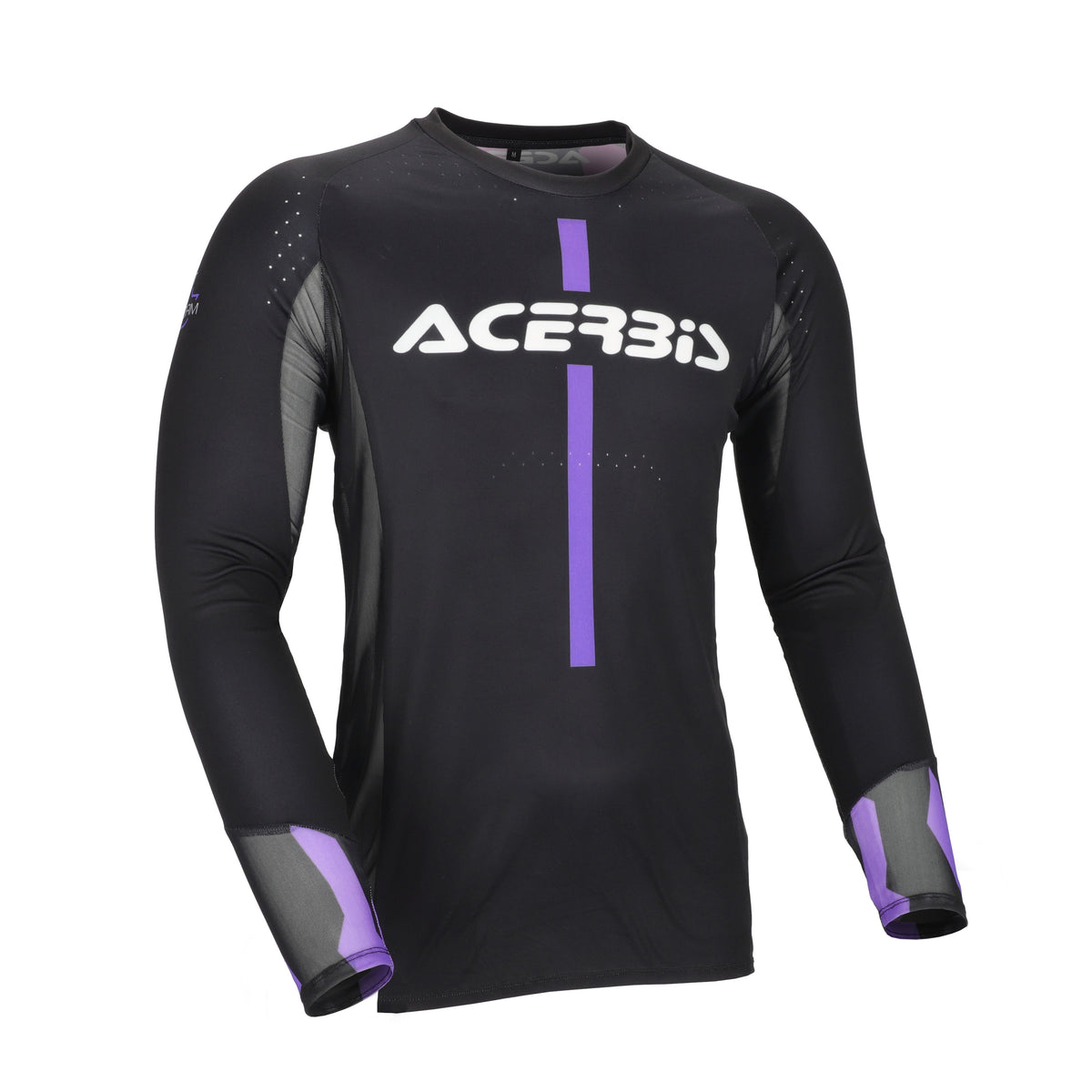 Maillot Acerbis MX Track 2.0 violet et blanc, vue de face