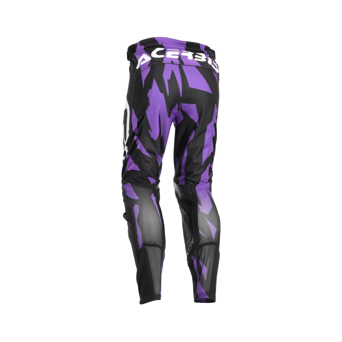 Pantalon Acerbis MX Track 2.0 violet et blanc, vue de dos