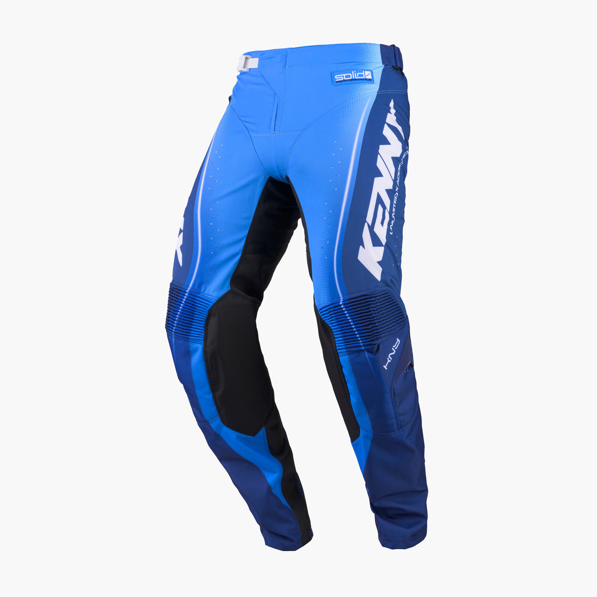 Pantalon Kenny Performance 2027 bleu motocross enduro - vue de profil
