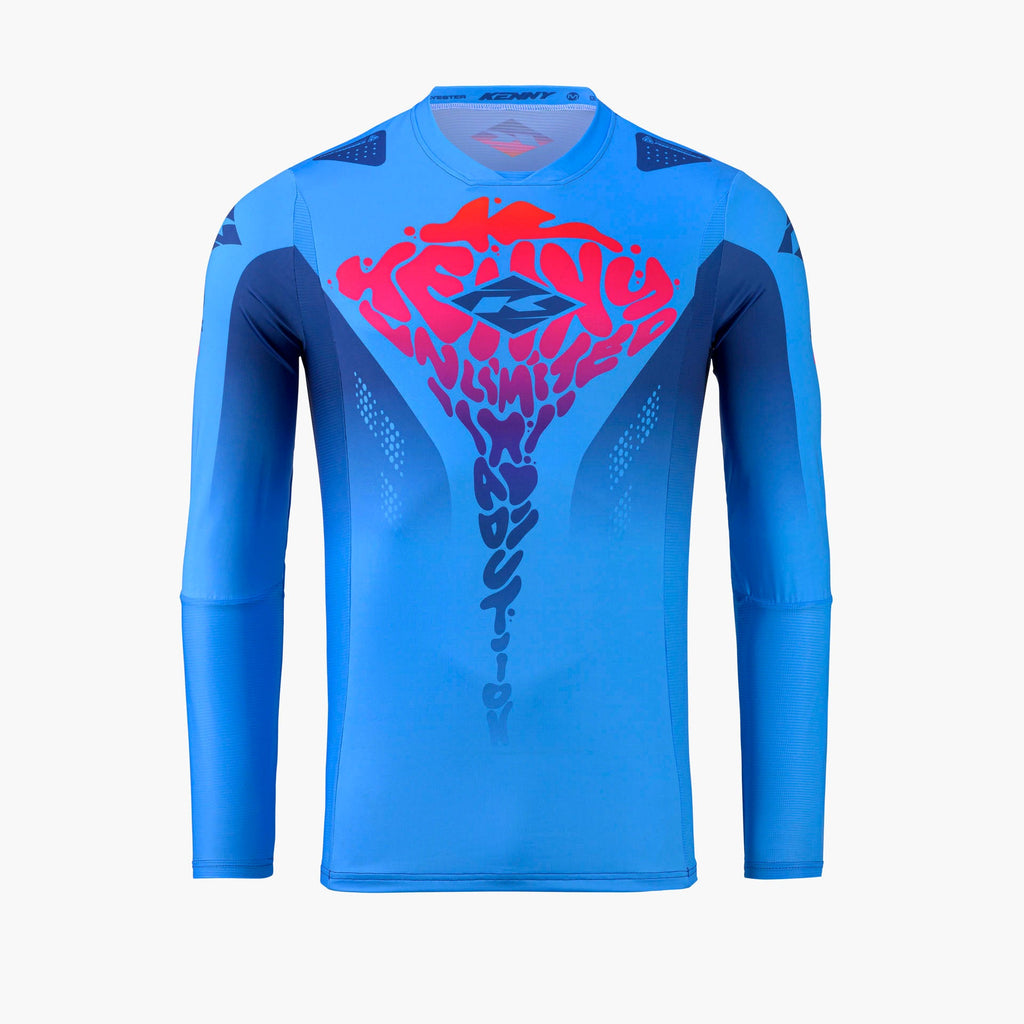 Maillot Kenny Performance 2027 Comics Blue motocross enduro - vue de face