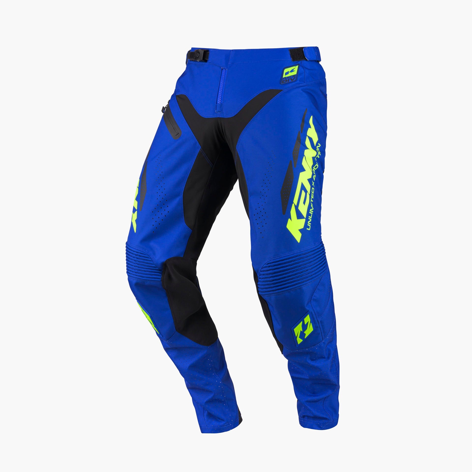 Pantalon Kenny Titanium 2027 bleu motocross enduro - vue de profil