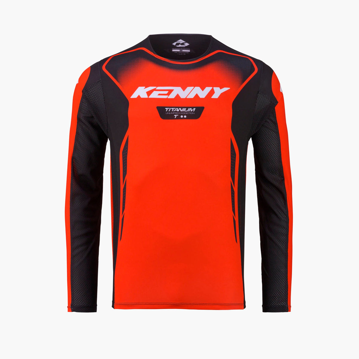 Maillot Kenny Titanium 2027 orange motocross enduro - vue de face