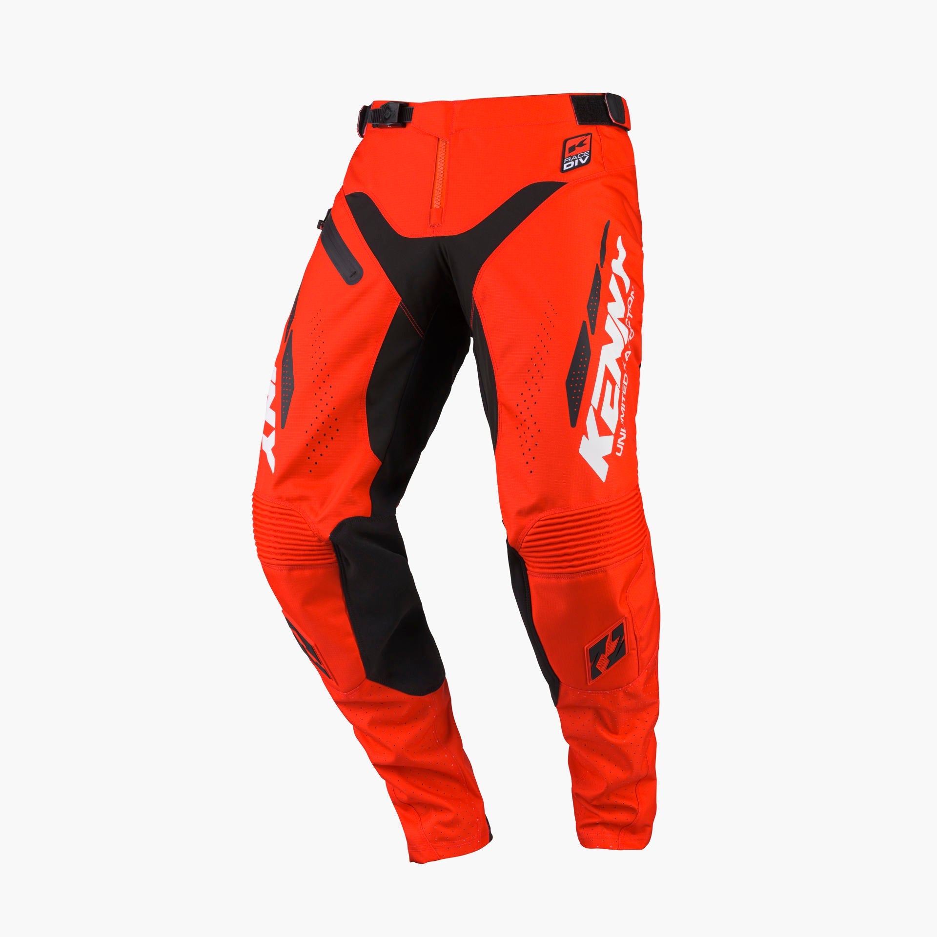 Pantalon Kenny Titanium 2027 orange motocross enduro - vue de profil