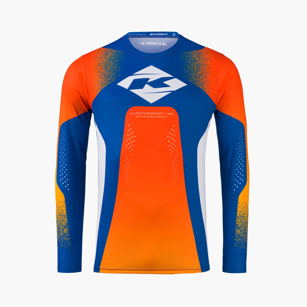 Maillot Kenny Track Focus 2027 Blast Orange motocross enduro - vue de face