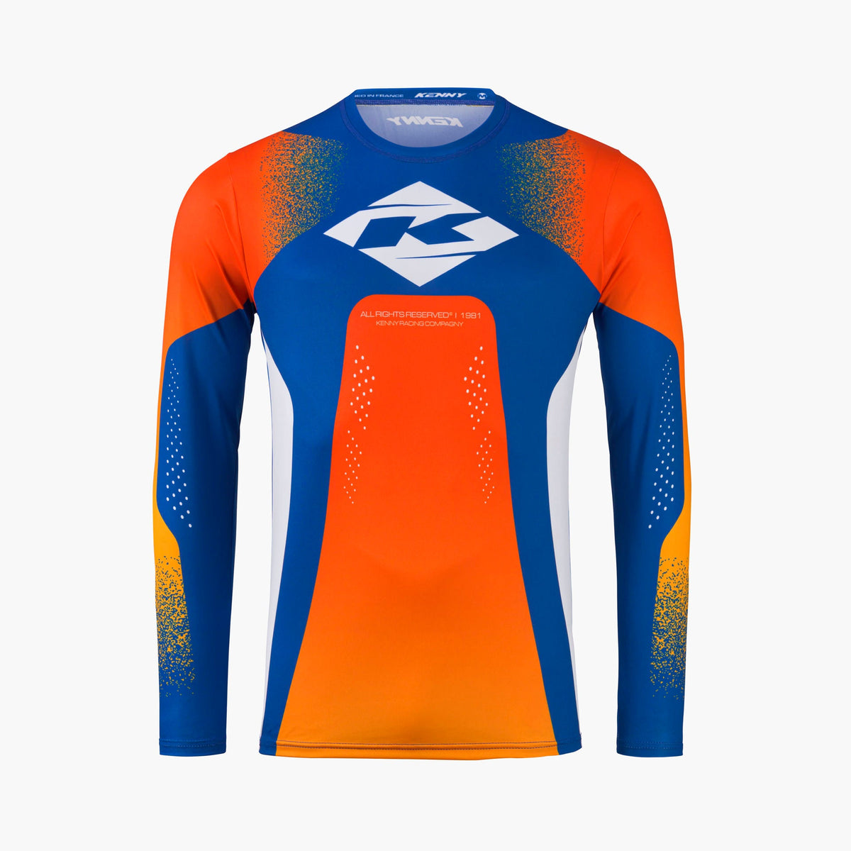 Maillot Kenny Track Focus 2027 Blast Orange motocross enduro - vue de face