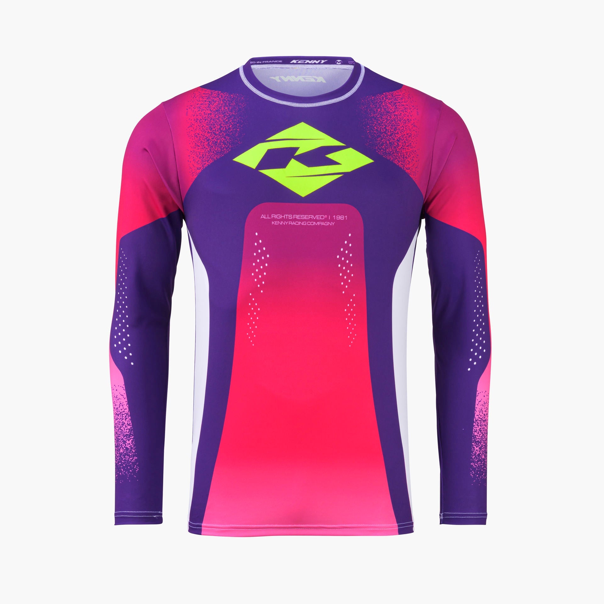 Maillot Kenny Track Focus 2027 Blast Pink motocross enduro - vue de face