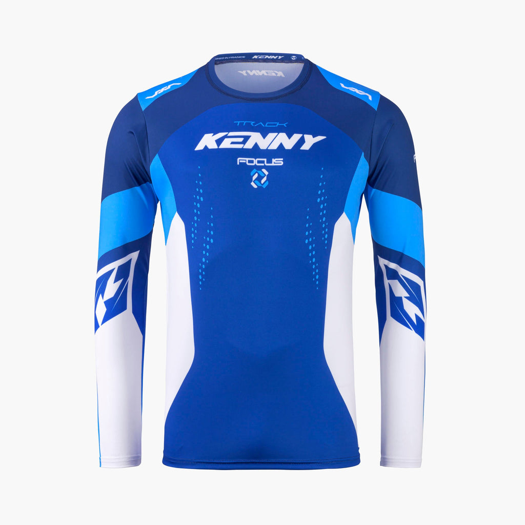 Maillot Kenny Track Focus 2027 Focus Blue motocross enduro - vue de face