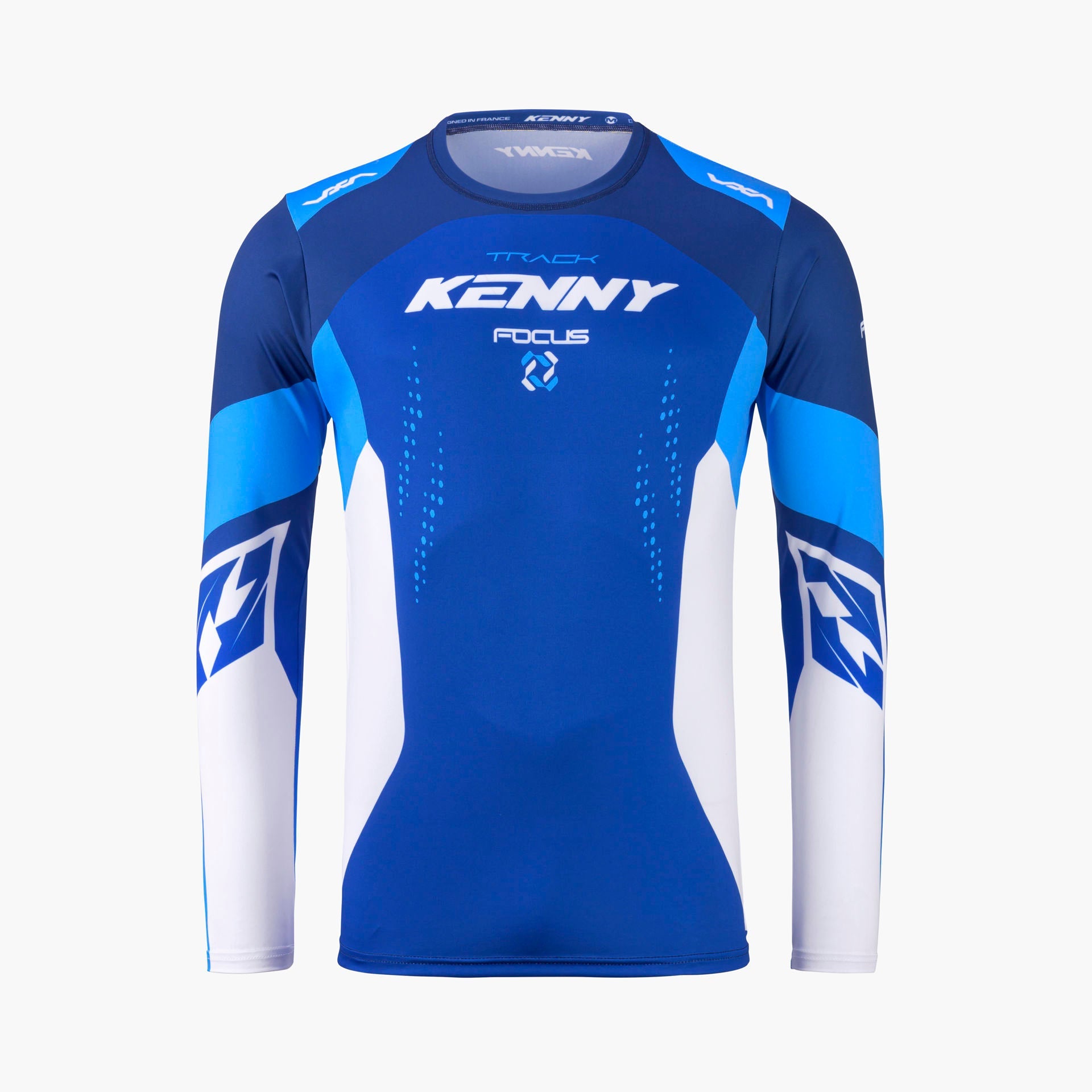Maillot Kenny Track Focus 2027 Focus Blue motocross enduro - vue de face
