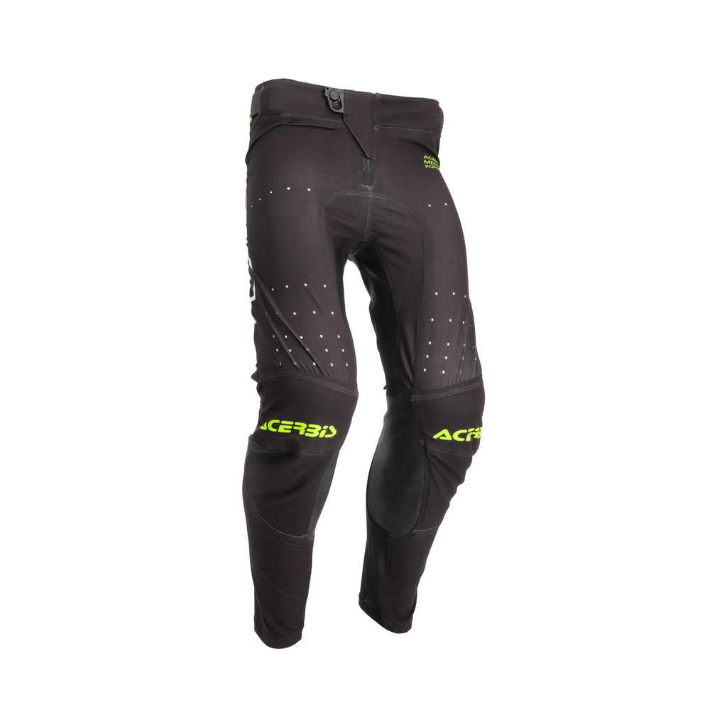 Pantalon Acerbis X-Flex 2.0 noir et jaune fluo, vue de côté