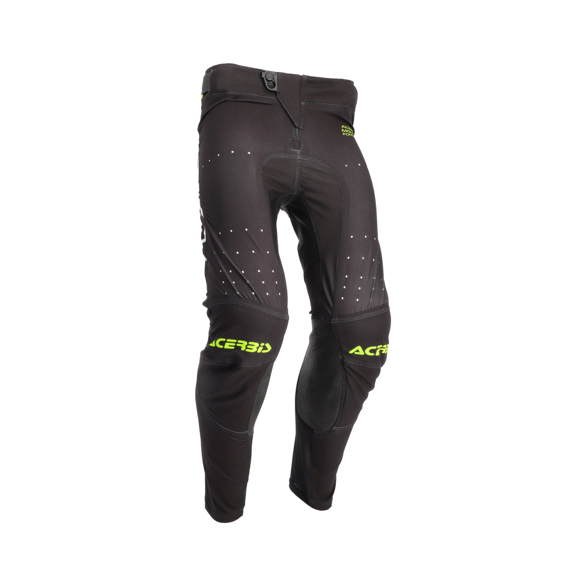Pantalon Acerbis X-Flex 2.0 noir et jaune fluo, vue de côté