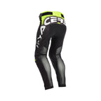 Pantalon Acerbis X-Flex 2.0 noir et jaune fluo, vue de dos