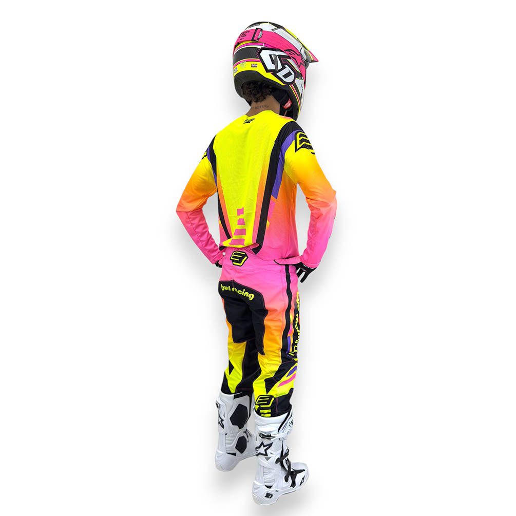 Tenue Complète Enfant Bud Champion's Jaune/Rose/Noir BUD RACING