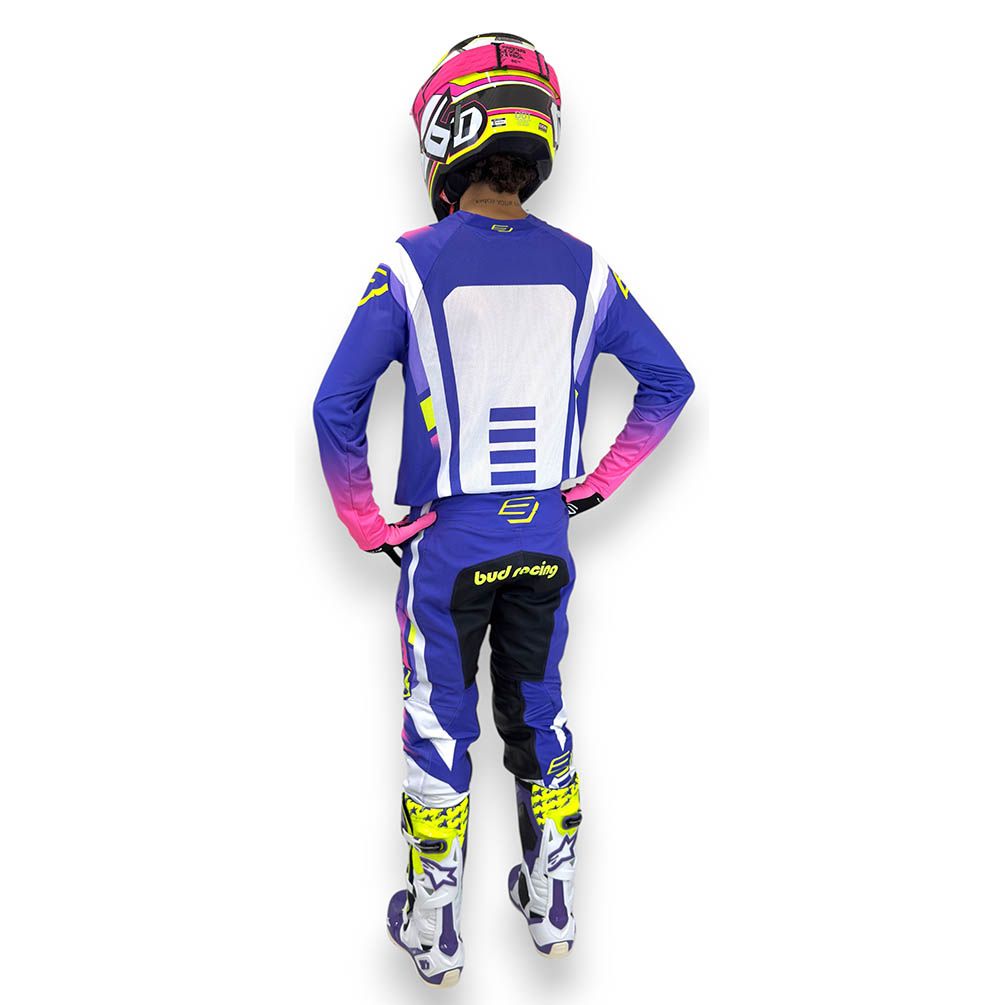 Tenue Complète Enfant Bud Champion's Violet/Rose/Jaune BUD RACING