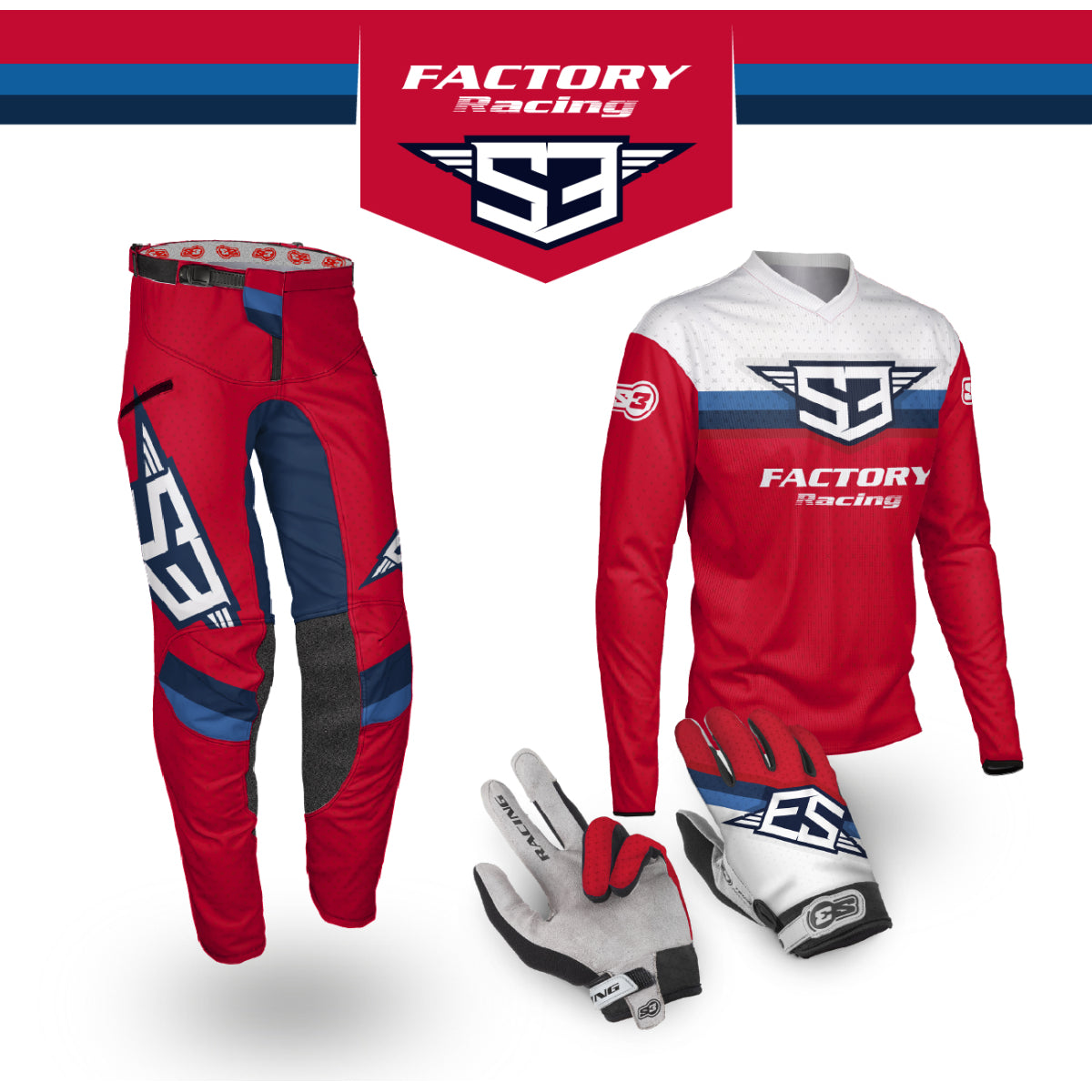 Tenue Racing Rouge S3 PARTS