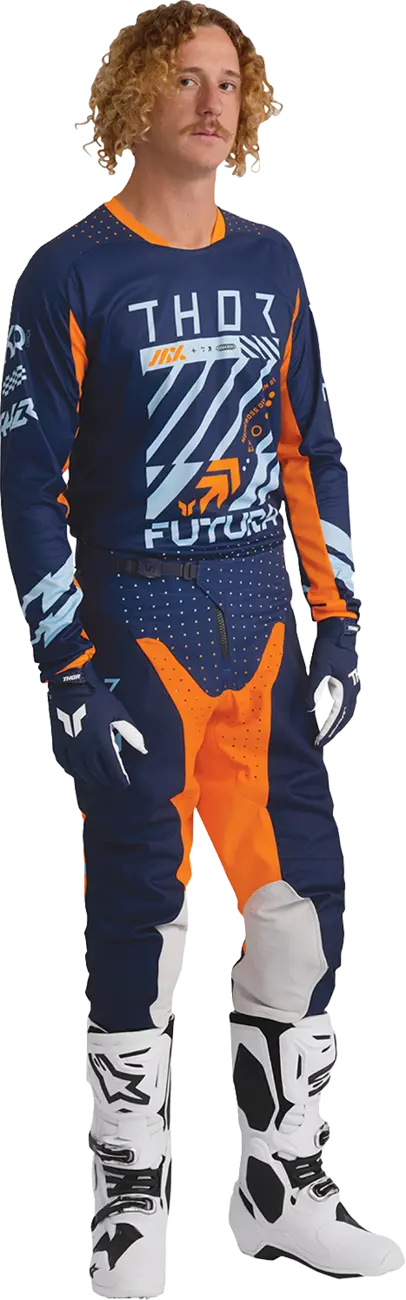 Tenue Lauchmode Orange Bleu THOR