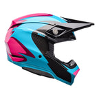 Casque Moto10 Spherical Turquoise Rose BELL